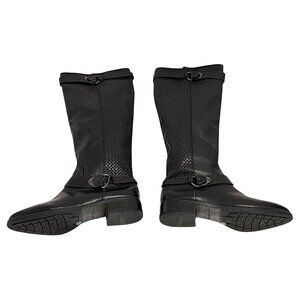 Antonio Melani Boots Womens 9M Black Leather Riding Knee Equestrian Countryside